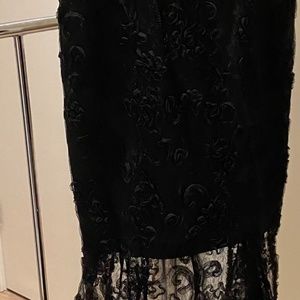 Black lace evening Dress
